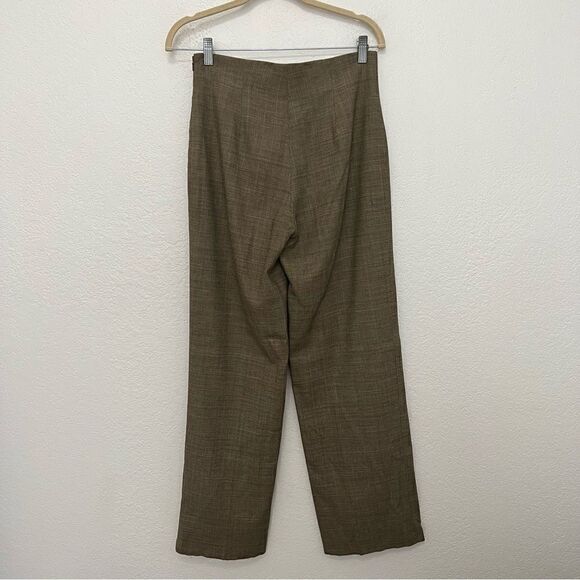 Worth New York Vintage Brown Twill Wool Blend Career Trouser Pants Womens Size 2 - Picture 4 of 10